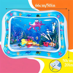 Inflatable Water Mat: Stimulating Play for Newborns, Interactive Promoting Sensory Development in a Safe and Enjoyable Water-Filled Environment GenzVybs